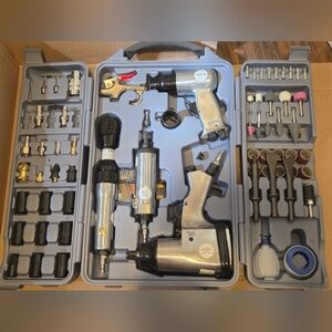 VEVOR 71PCS Pro Air Tool and Accessories Kit Impact & Ratchet Wrench Die Grinder